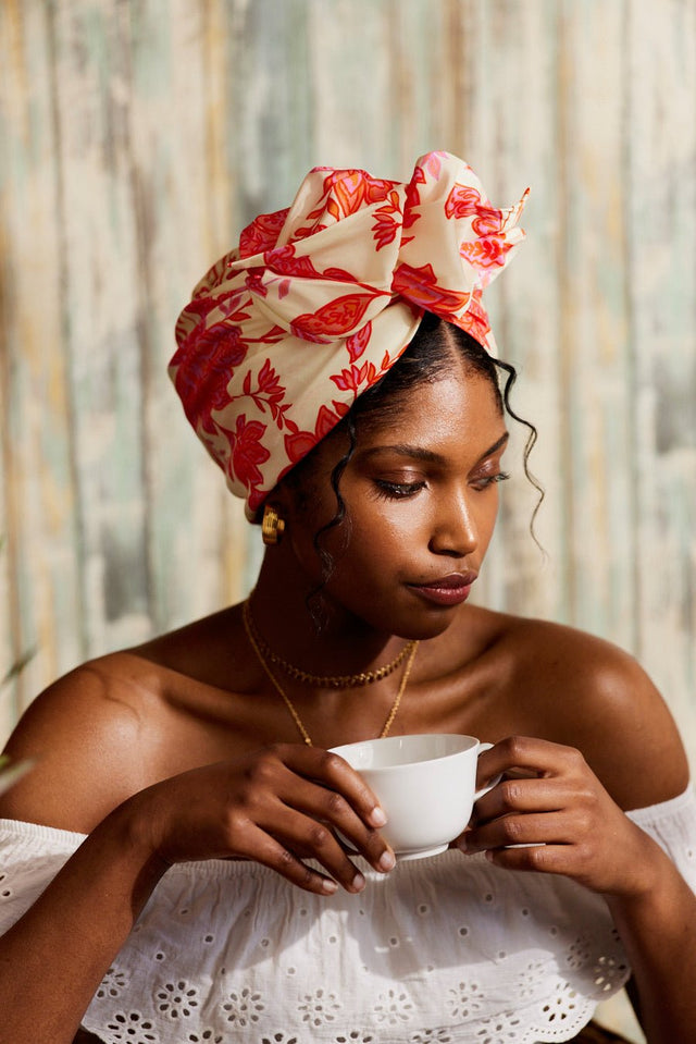 Turbans femme fil métal - AFRICAINE CORA - Indira de paris