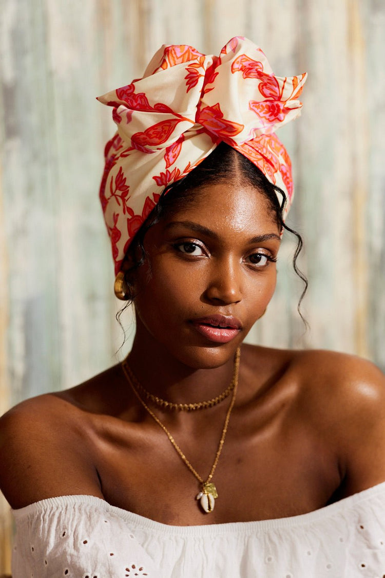 Turbans femme fil métal - AFRICAINE CORA - Indira de paris