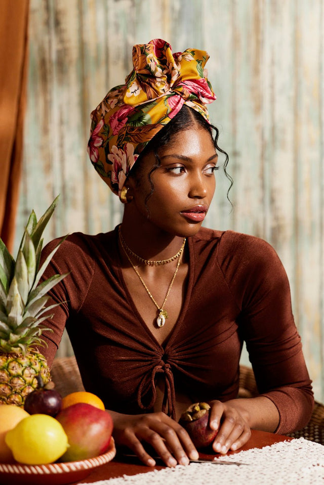 Turbans femme fil métal - AFRICAINE JANNIE - Indira de paris