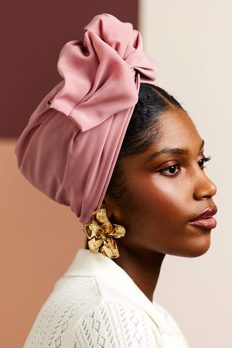 Turbans femme fil métal - AFRICAINE PÉTALE - Indira de paris