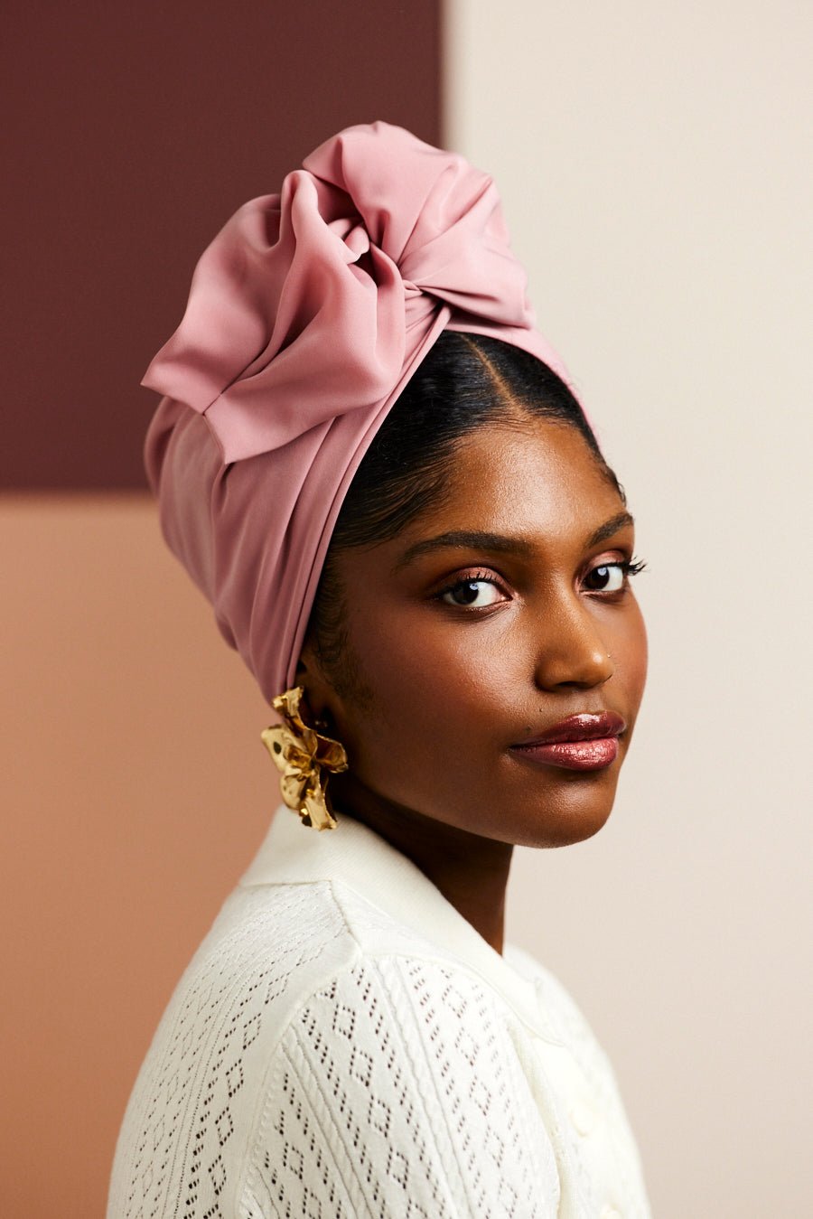 Turbans femme fil métal - AFRICAINE PÉTALE - Indira de paris