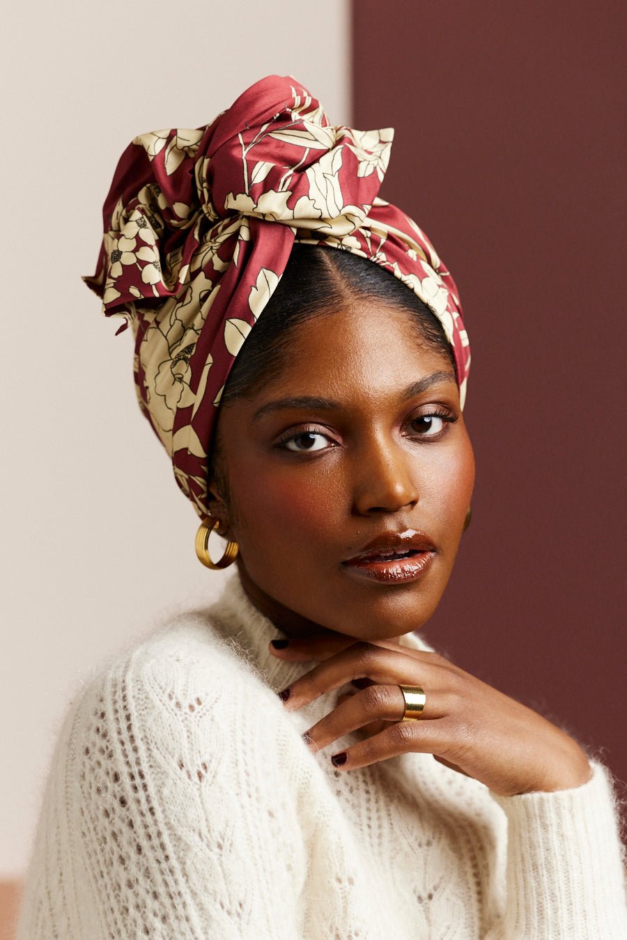 Turbans femme fil métal - AFRICAINE SABRINA - Indira de paris