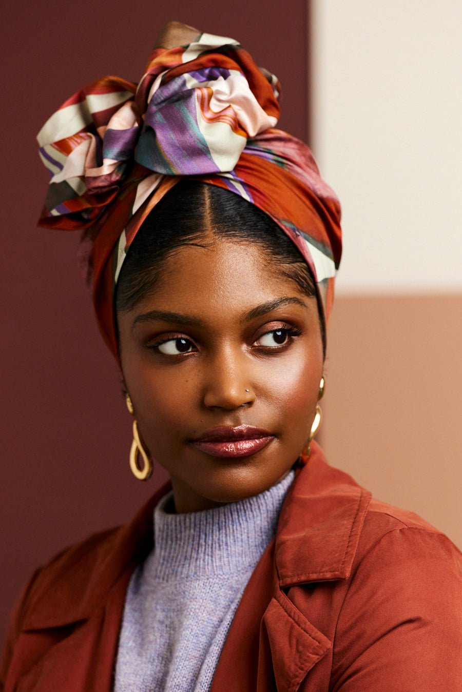 Turbans femme fil métal - AFRICAINE SAM - Indira de paris