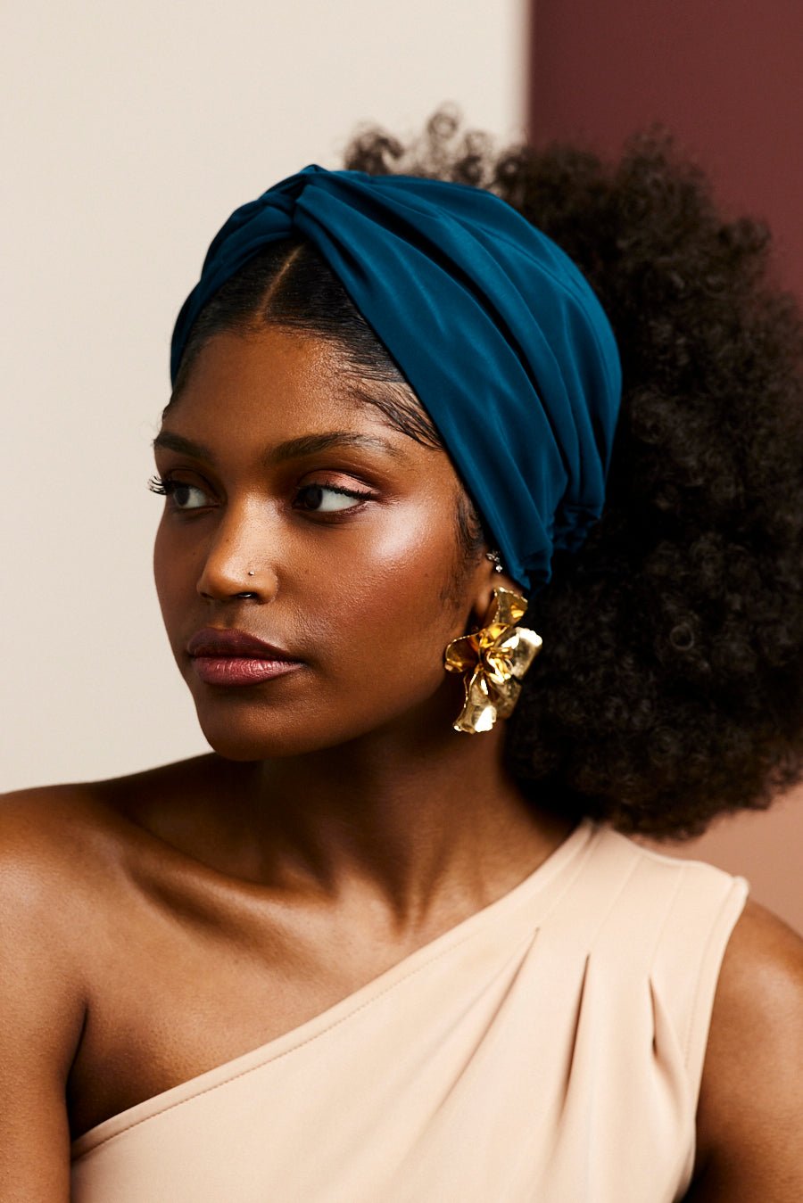 Bandeau cheveux femme - BANDEAU - Californienne BLEU PERSAN - Indira de paris