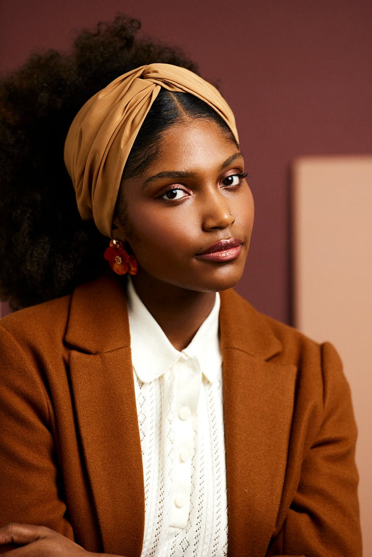 Bandeau cheveux femme - BANDEAU - Californienne MACADAMIA - Indira de paris