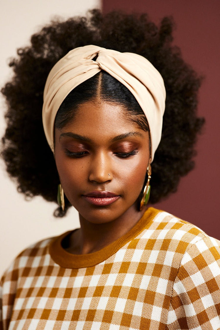 Bandeau cheveux femme - BANDEAU - Californienne SABLE - Indira de paris