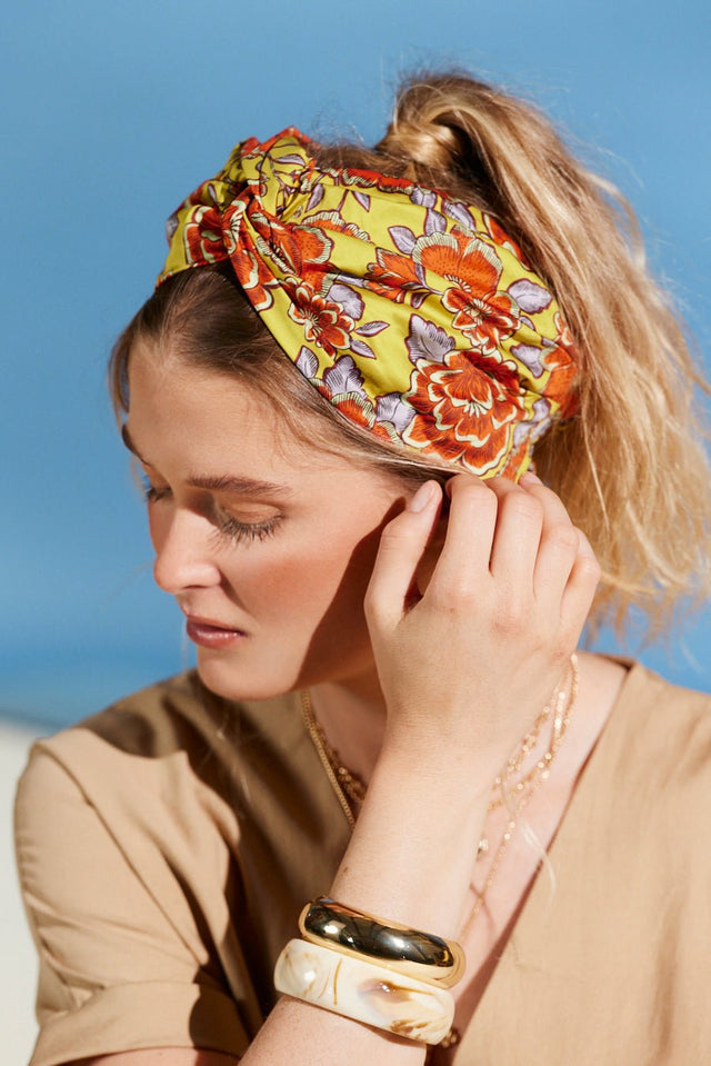 Bandeau cheveux femme-BANDEAU CALIFORNIENNE SORAYA- Indira de paris