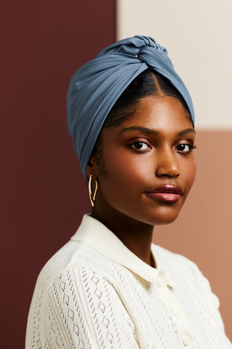 Turbans femme modulable - CUBAINE CIEL - Indira de paris