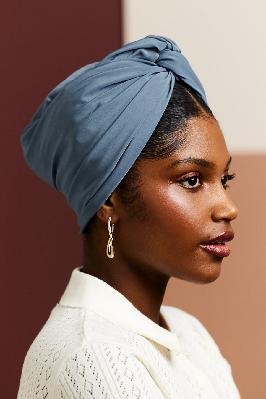 Turbans femme modulable - CUBAINE CIEL - Indira de paris