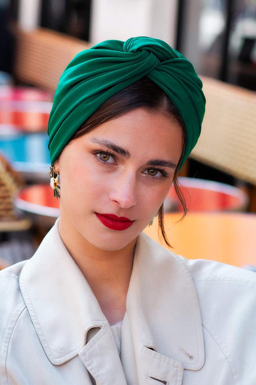Turbans femme modulable - CUBAINE FORET - Indira de paris