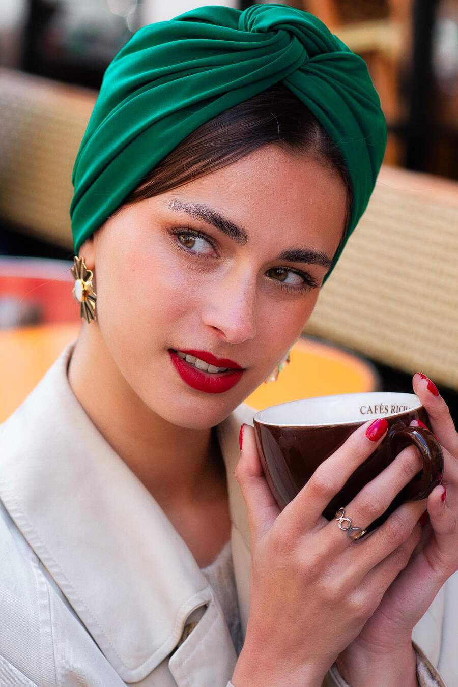Turbans femme modulable - CUBAINE FORET - Indira de paris