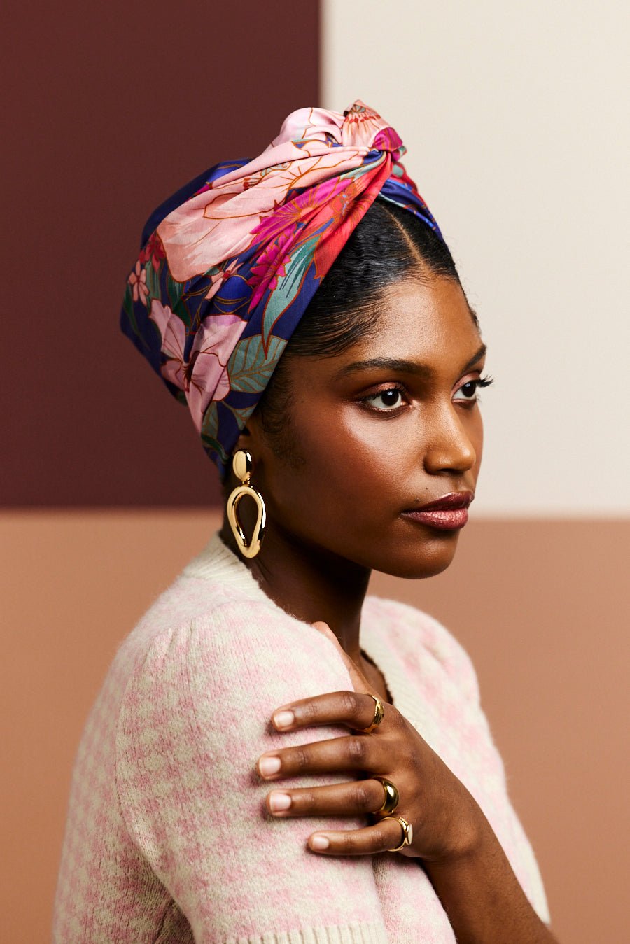 Turbans femme modulable - CUBAINE HORTENSIA - Indira de paris