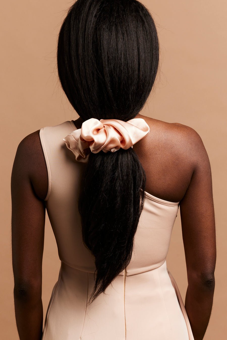 Chouchou - MAXI CHOUCHOU SOIE - CHAMPAGNE - Indira de paris