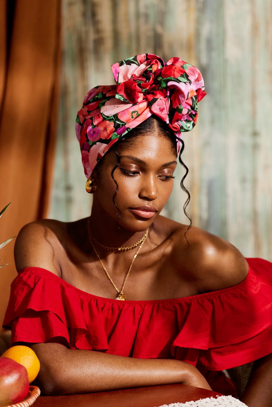 Turbans femme fil métal - NEW AFRICAINE GABRIELLA - Indira de paris