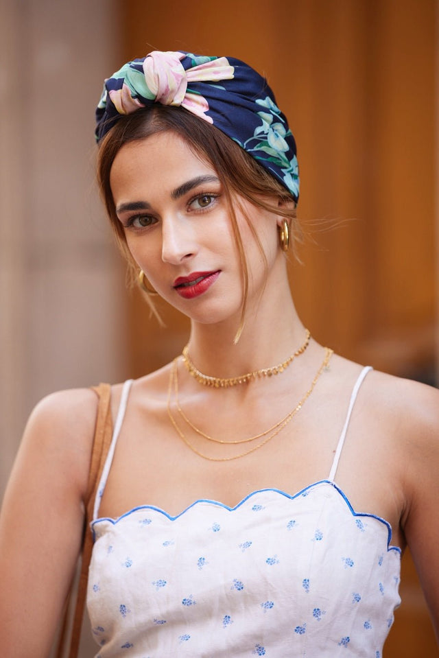 Foulard cheveux femme - PARISIENNE ADELAIDE - Indira de paris