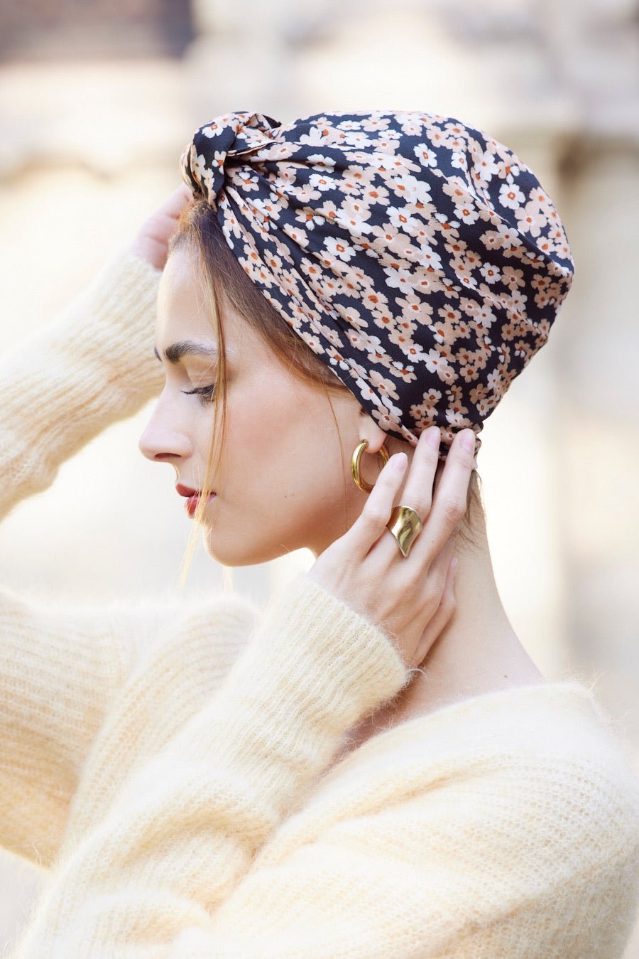 Foulard cheveux femme - PARISIENNE ELODIE - Indira de paris