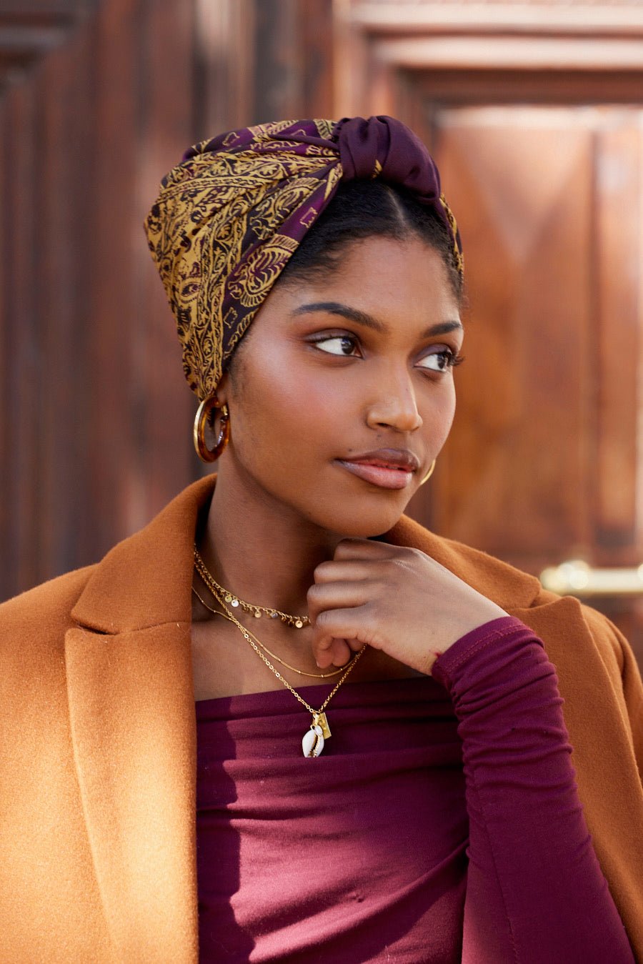 Foulard cheveux femme - PARISIENNE HAWA - Indira de paris