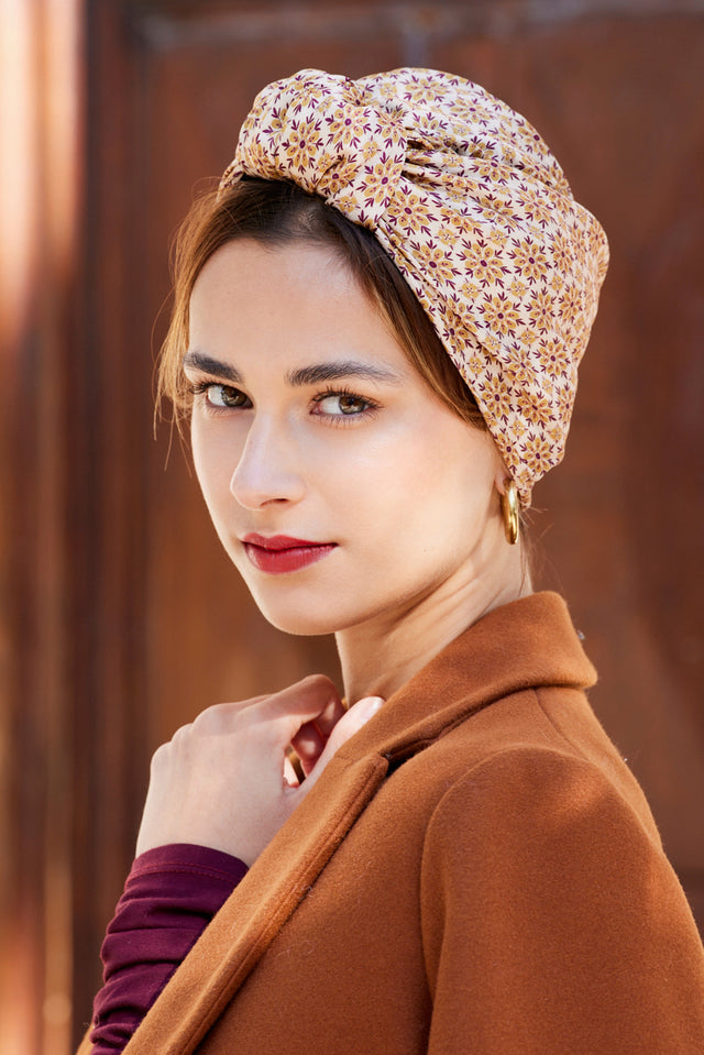 Foulard cheveux femme - PARISIENNE LAURE - Indira de paris