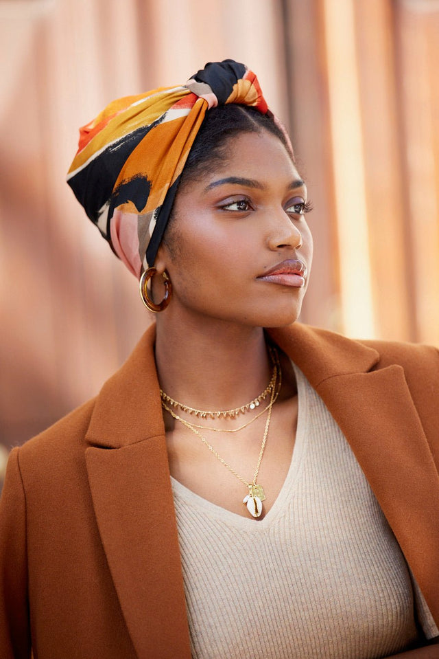 Foulard cheveux femme - PARISIENNE MALIA - Indira de paris