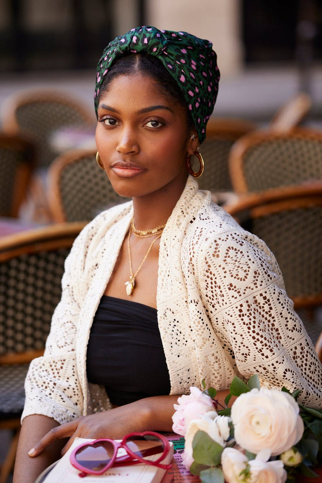 Foulard cheveux femme - PARISIENNE SABINE - Indira de paris