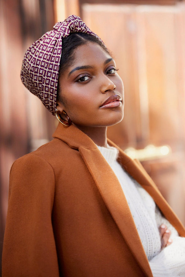 Foulard cheveux femme - PARISIENNE SIXTINE - Indira de paris