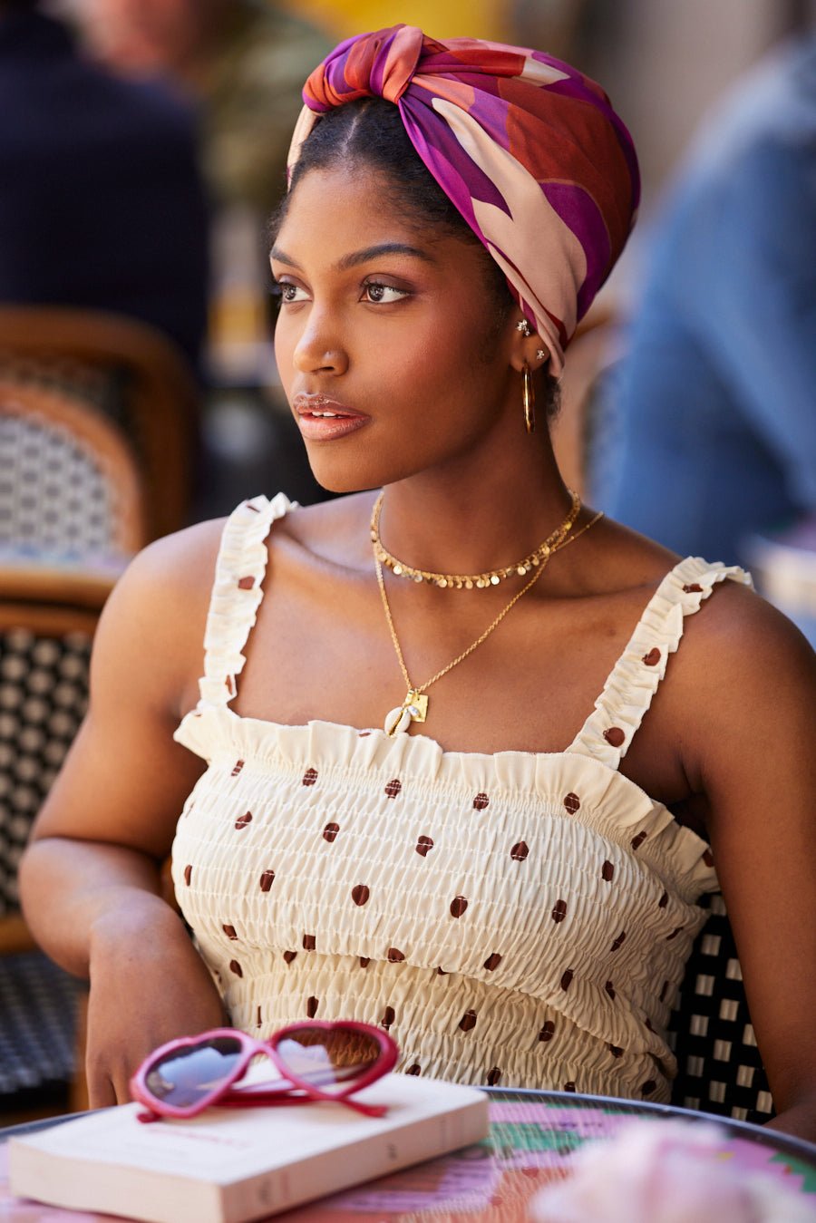 Foulard cheveux femme - PARISIENNE VERONICA - Indira de paris