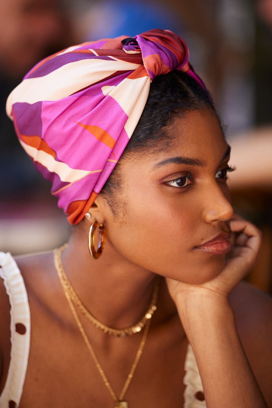 Foulard cheveux femme - PARISIENNE VERONICA - Indira de paris