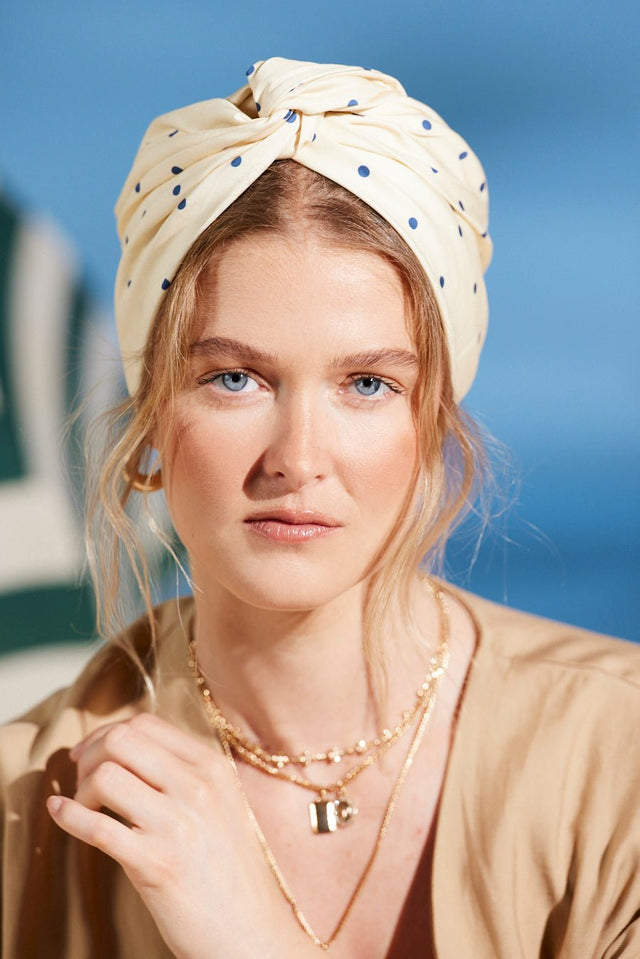 Turbans femme modulable-TURBAN CUBAINE LOUISE- Indira de paris