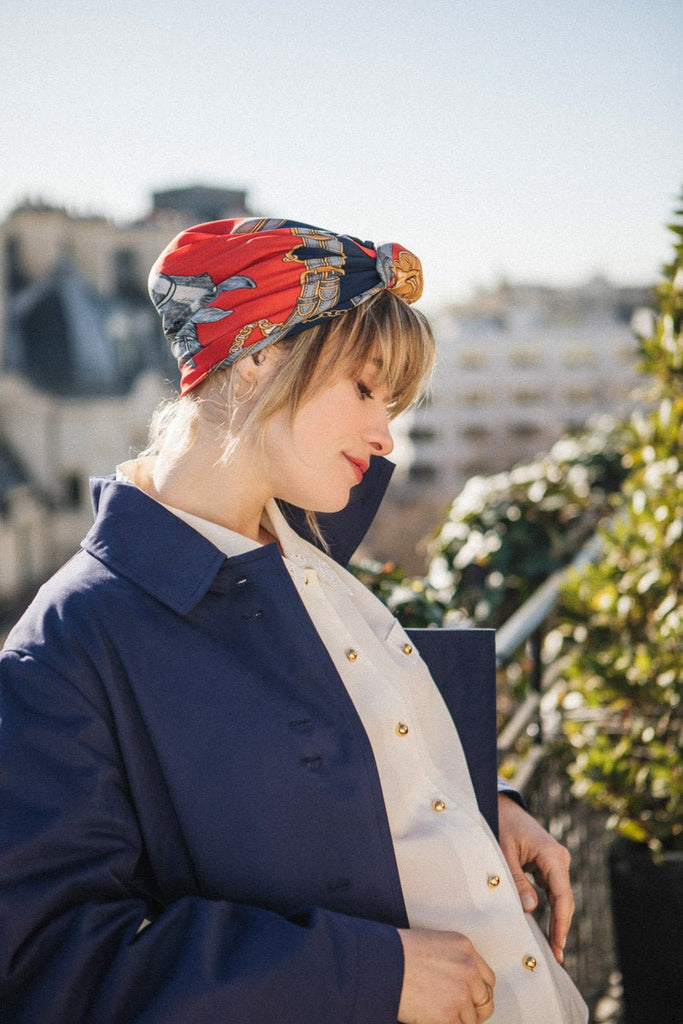 Turbans complets rétro-La parisienne - SAMANTHA BLEU- Indira de paris