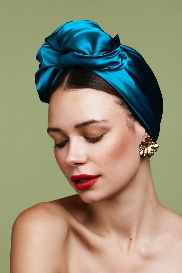 Collection Soie - Bleu Canard - Indira de paris