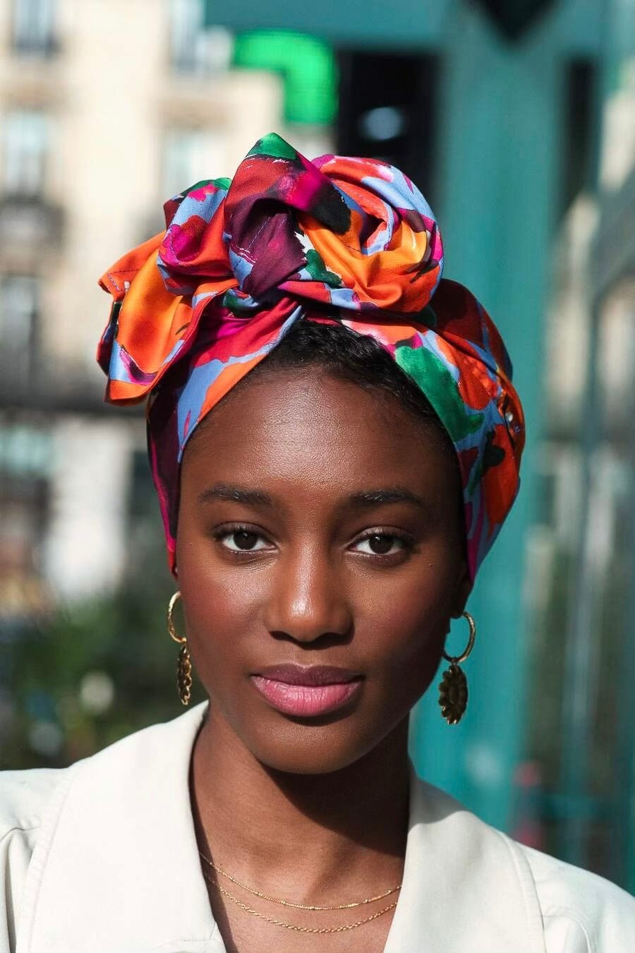 Turbans femme fil métal-AFRICAINE ANAIS- Indira de paris