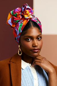 Turbans femme fil métal - AFRICAINE ANAIS - Indira de paris