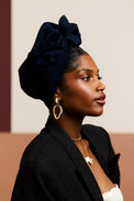Turbans femme fil métal - AFRICAINE BLEU NUIT - Indira de paris