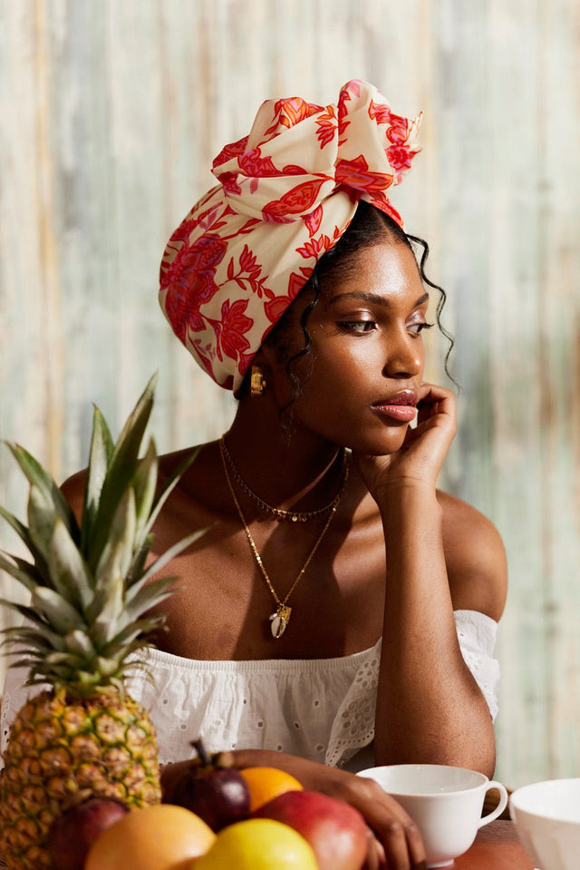Turbans femme fil métal - AFRICAINE CORA - Indira de paris