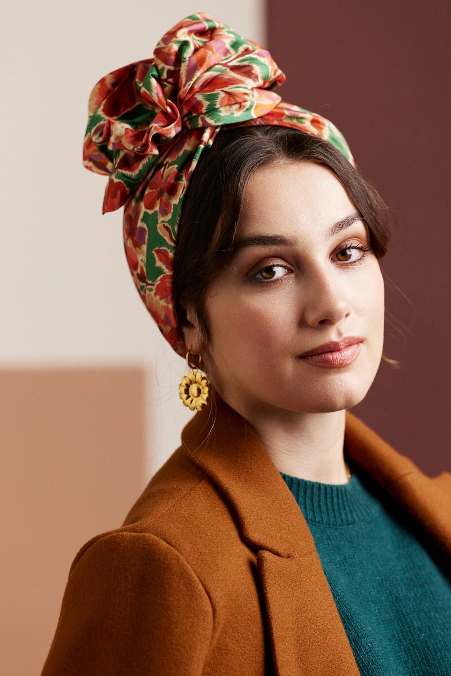 Turbans femme fil métal - AFRICAINE DAHLIA - Indira de paris