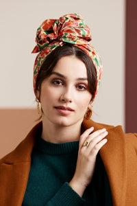 Turbans femme fil métal - AFRICAINE DAHLIA - Indira de paris