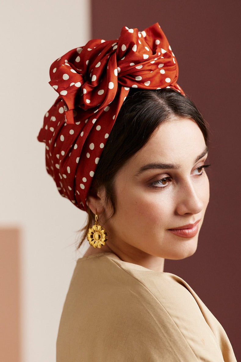 Turbans femme fil métal - AFRICAINE PERLA - Indira de paris