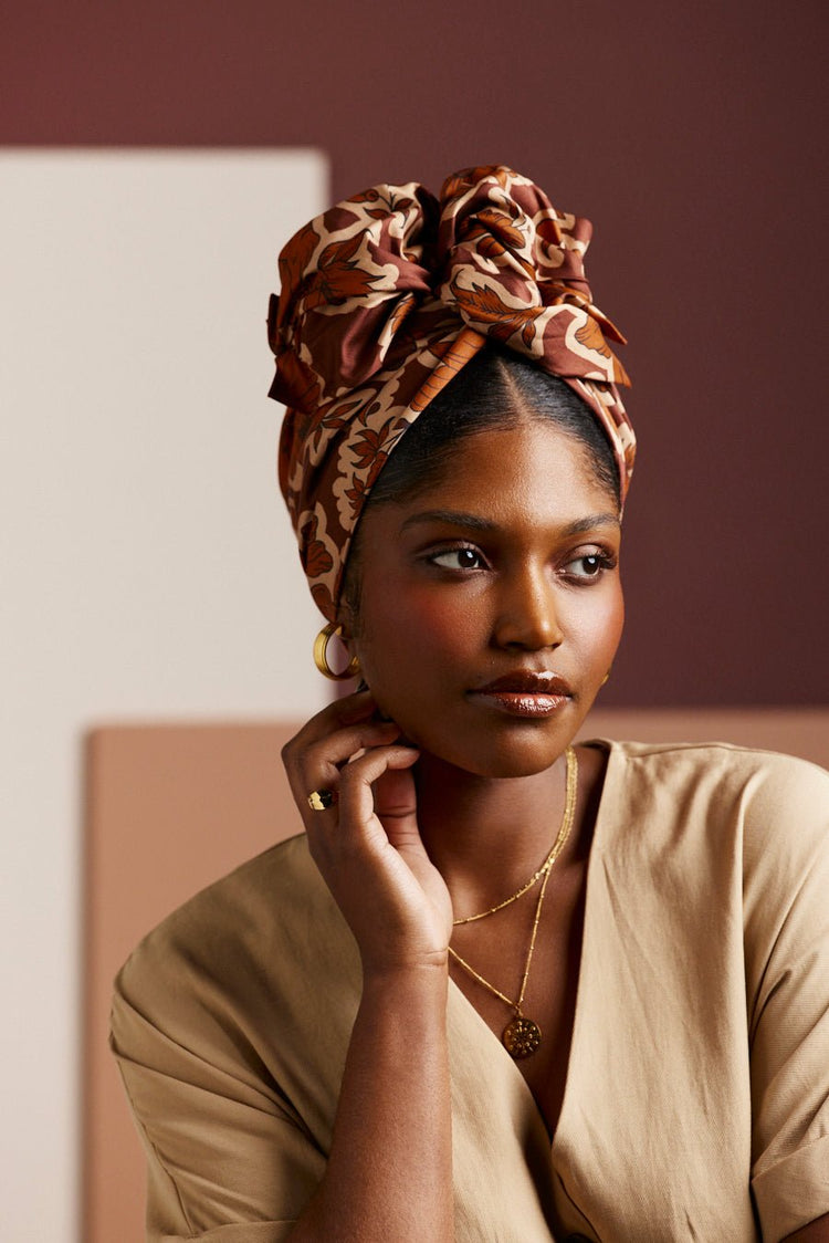 Turbans femme fil métal - AFRICAINE ROKIA - Indira de paris