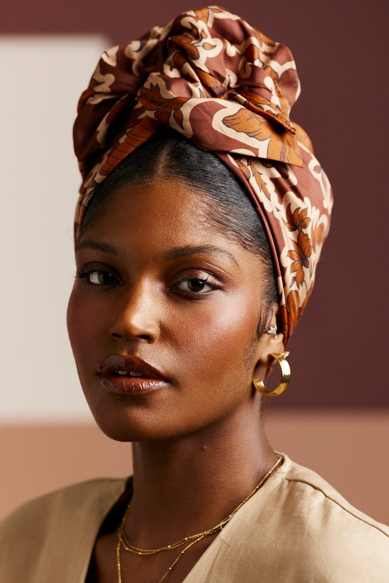 Turbans femme fil métal - AFRICAINE ROKIA - Indira de paris