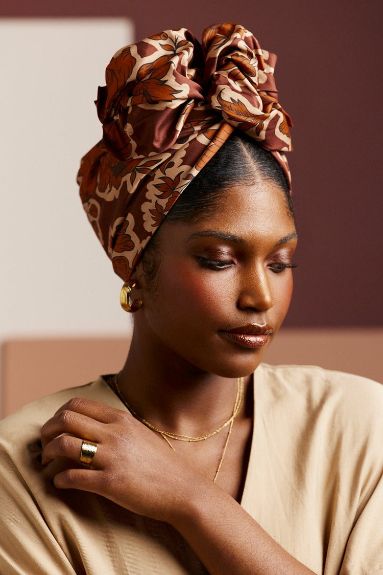 Turbans femme fil métal - AFRICAINE ROKIA - Indira de paris