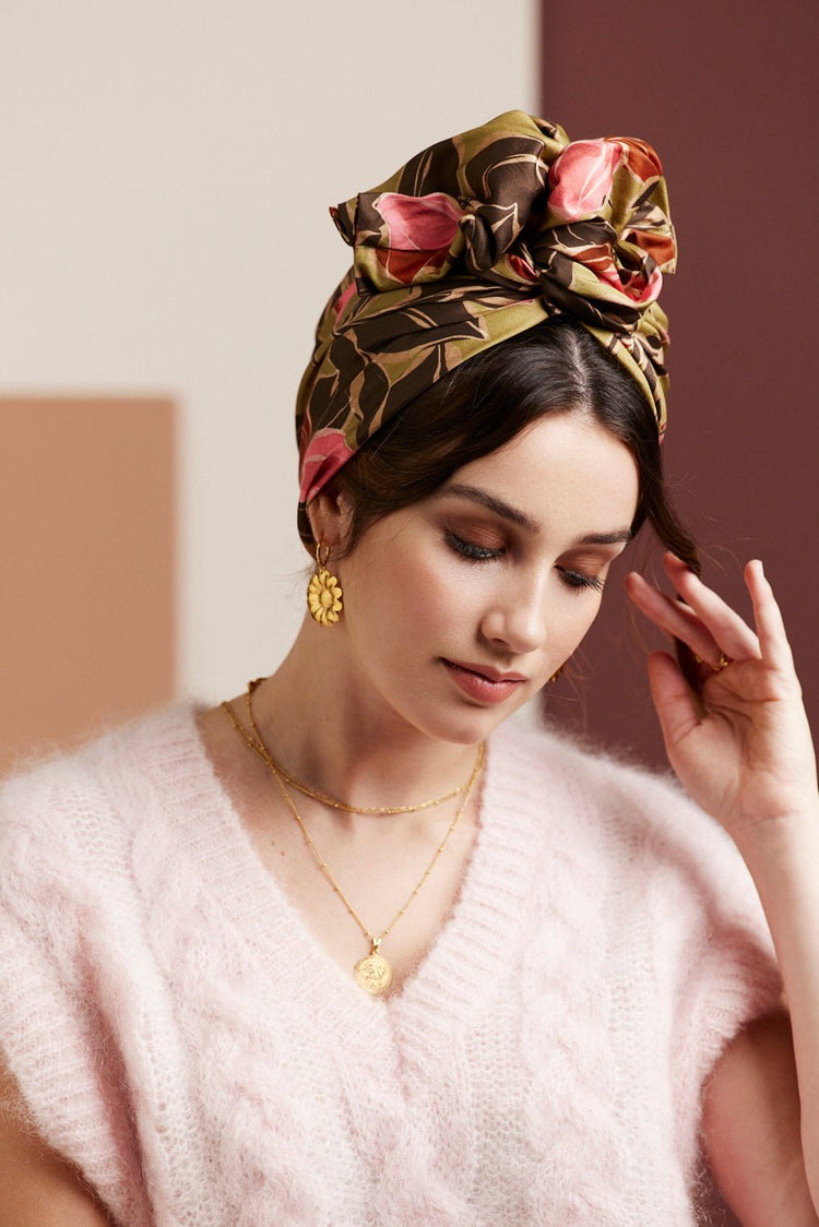 Turbans femme fil métal - AFRICAINE ZAHARA - Indira de paris