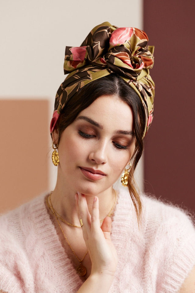 Turbans femme fil métal - AFRICAINE ZAHARA - Indira de paris