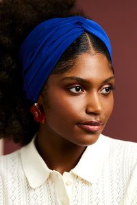 Bandeau cheveux femme - BANDEAU - Californienne BLEU MAJORELLE - Indira de paris