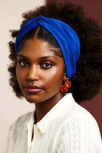 Bandeau cheveux femme - BANDEAU - Californienne BLEU MAJORELLE - Indira de paris