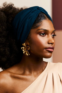 Bandeau cheveux femme - BANDEAU - Californienne BLEU PERSAN - Indira de paris