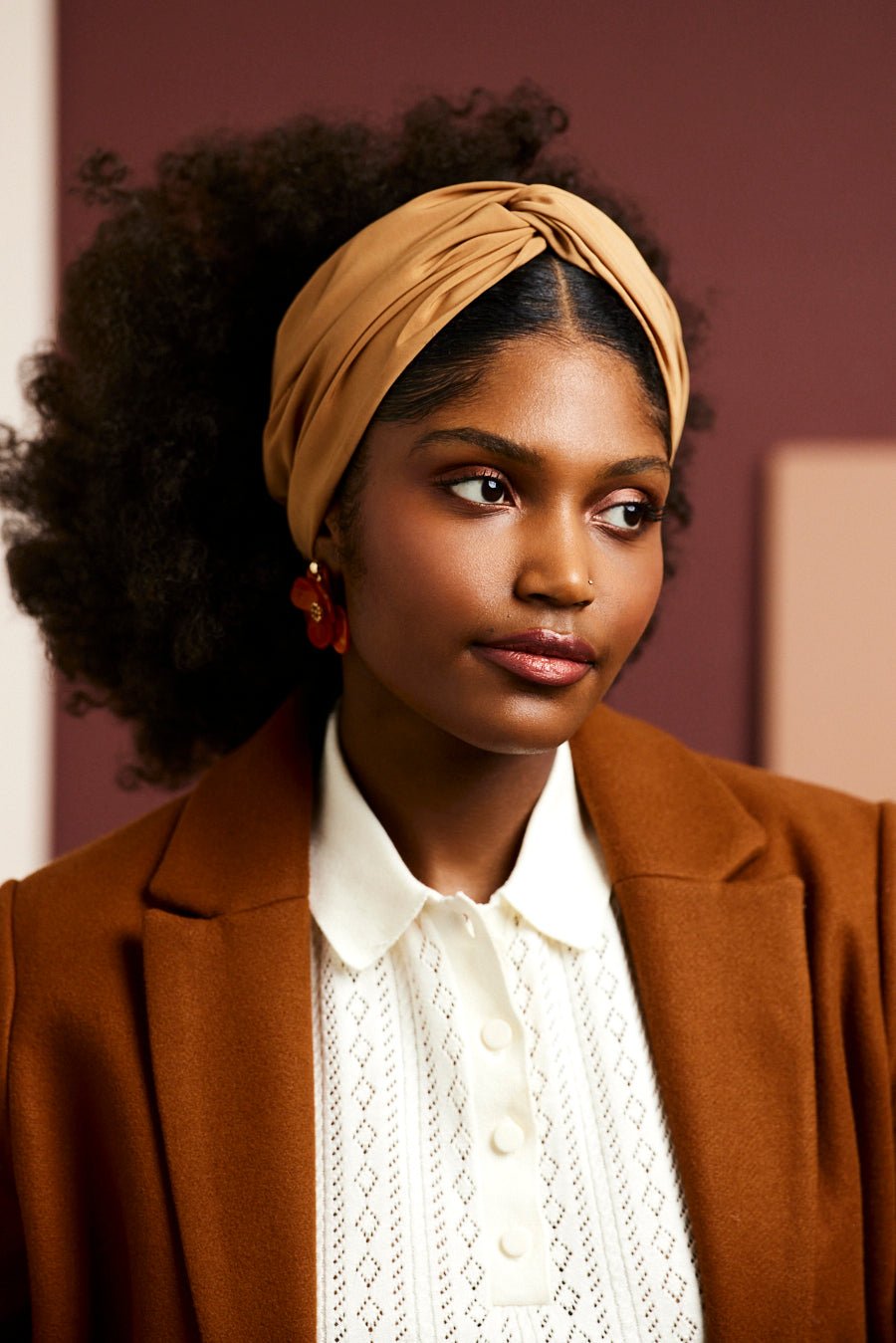 Bandeau cheveux femme - BANDEAU - Californienne MACADAMIA - Indira de paris