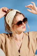 Bandeau cheveux femme-BANDEAU CALIFORNIENNE MADELEINE- Indira de paris