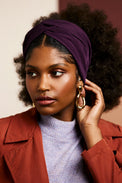 Bandeau cheveux femme - BANDEAU - Californienne PRUNE - Indira de paris