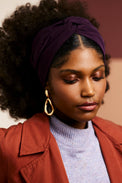 Bandeau cheveux femme - BANDEAU - Californienne PRUNE - Indira de paris