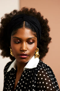 Bandeau cheveux femme - BANDEAU - Californienne REGLISSE - Indira de paris